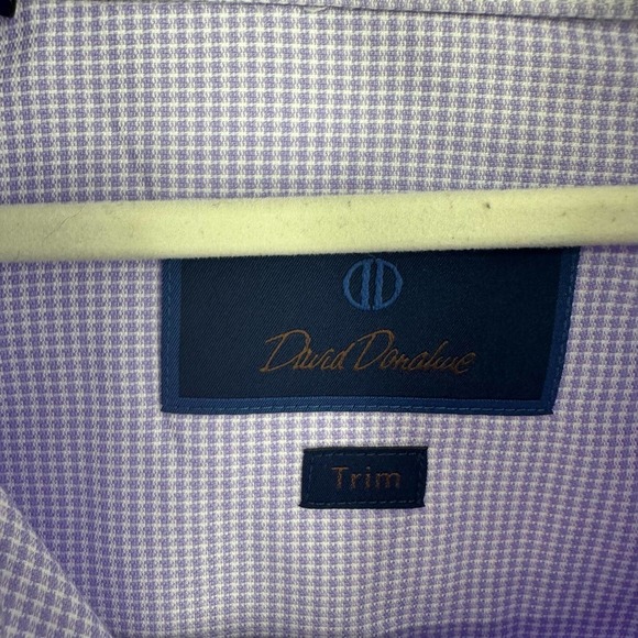 David Donahue Purple Dress Shirt - Picture 6 of 8